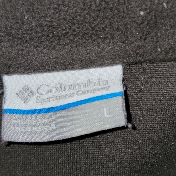 Columbia 1/4 zip fleece brown men's large - Picture 3 of 4